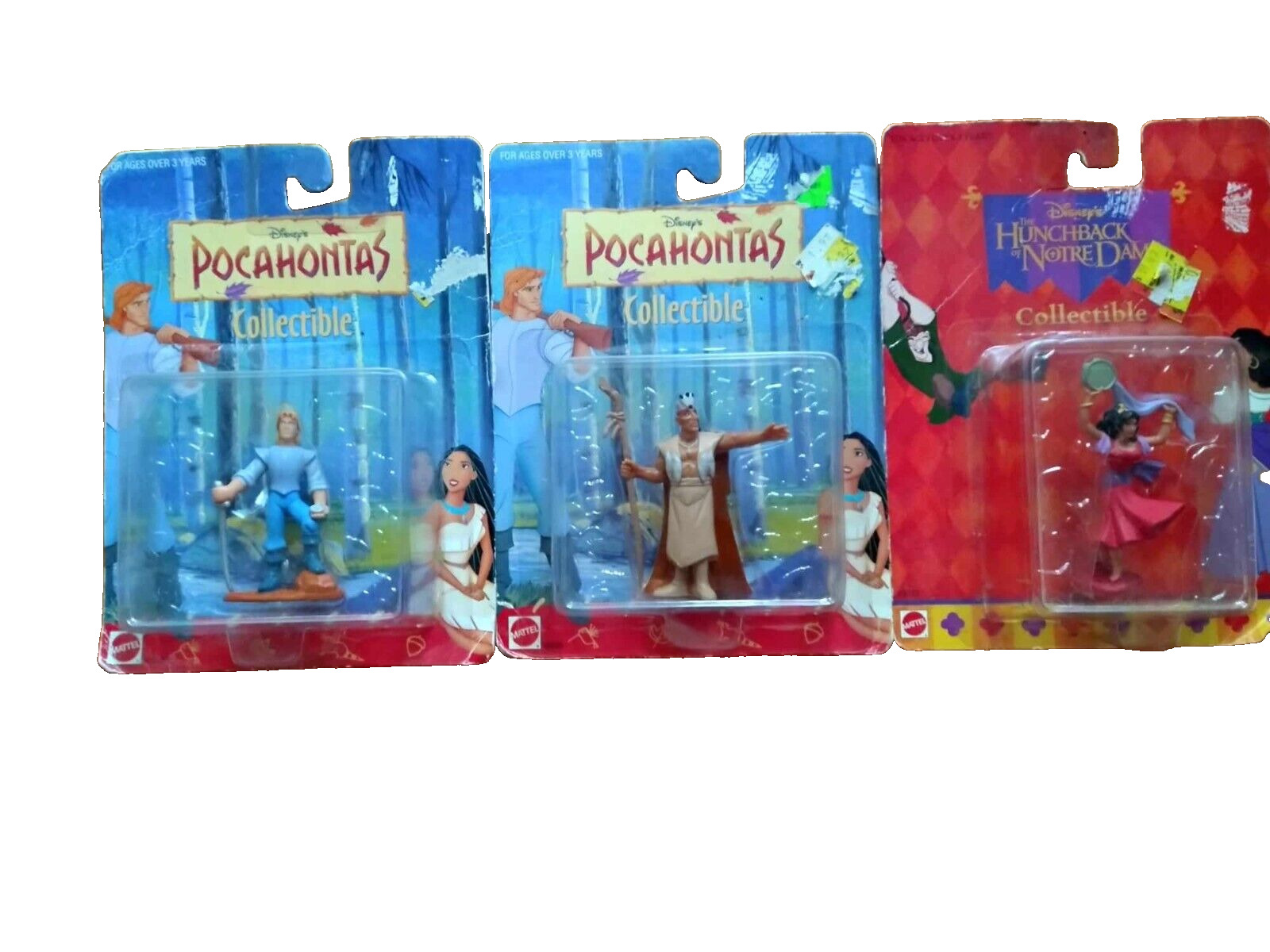 Vintage Disney Pocahontas Collectibles Lot of 3 still in Box Plus Hunchback