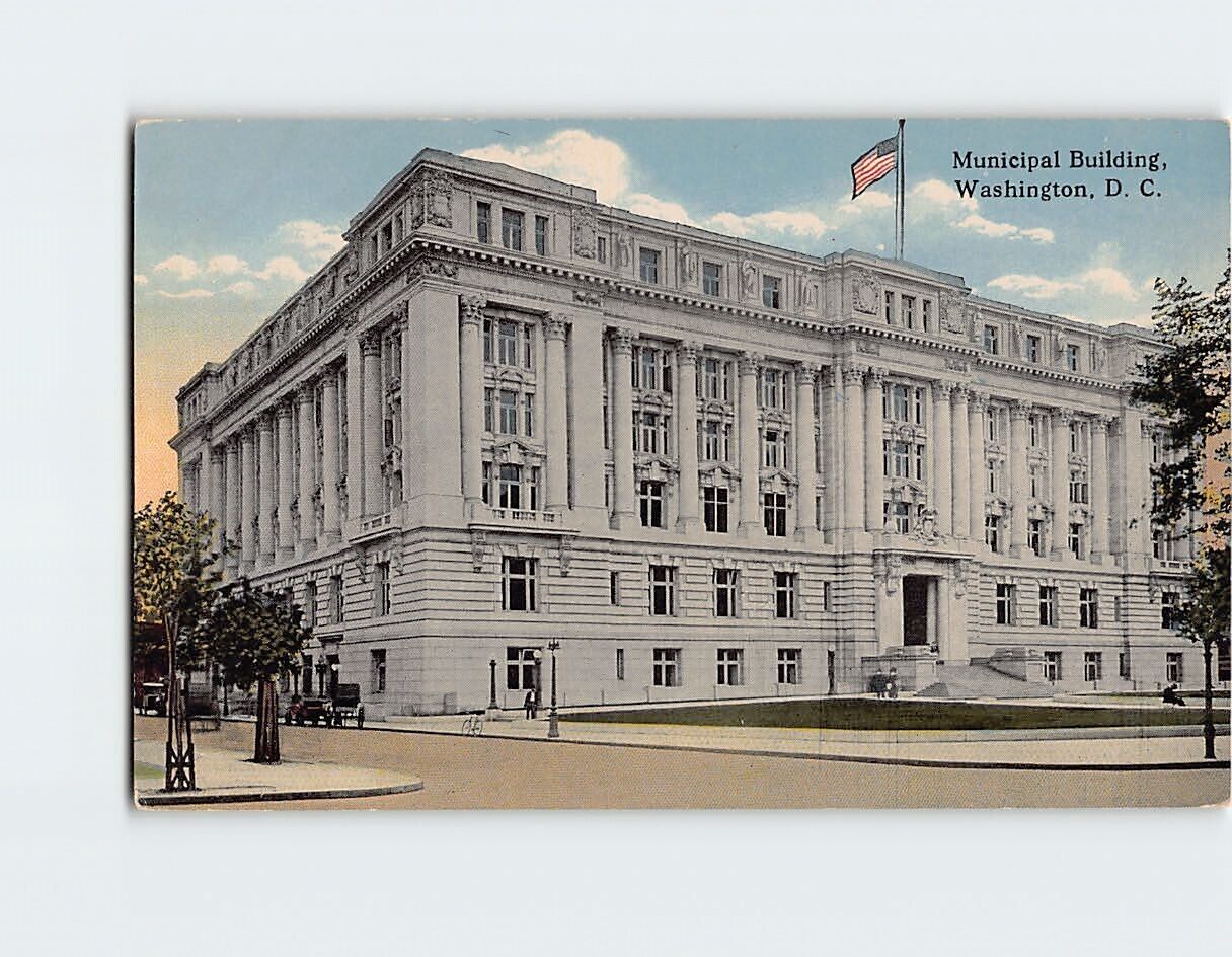 Postcard Municipal Building Washington DC USA North America