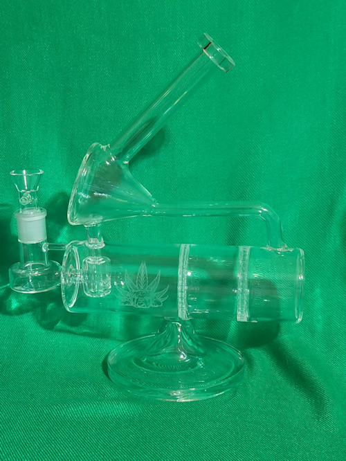 The New LuDog 11 1/2 in Glass Recycler Water Pipe V2