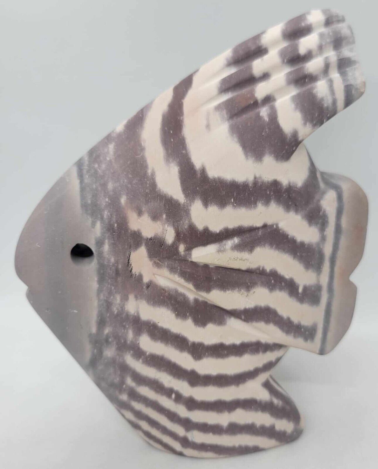 Zebra Rock Fish Sculpture Carving W Australia East Kimberley Pre-Cambrian - RARE