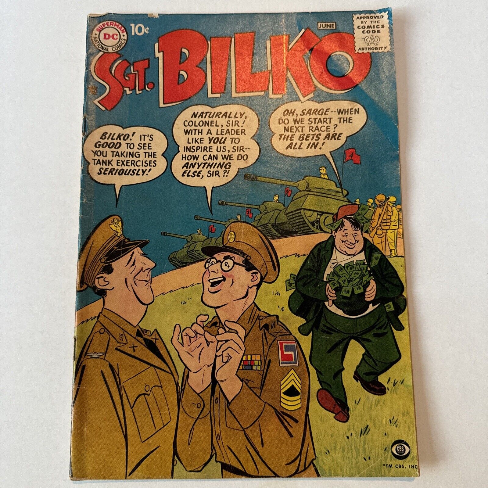 Sgt. Bilko # 1 | KEY  1st App Sgt. Bilko  Phil Silvers | Silver Age DC 1957 VG
