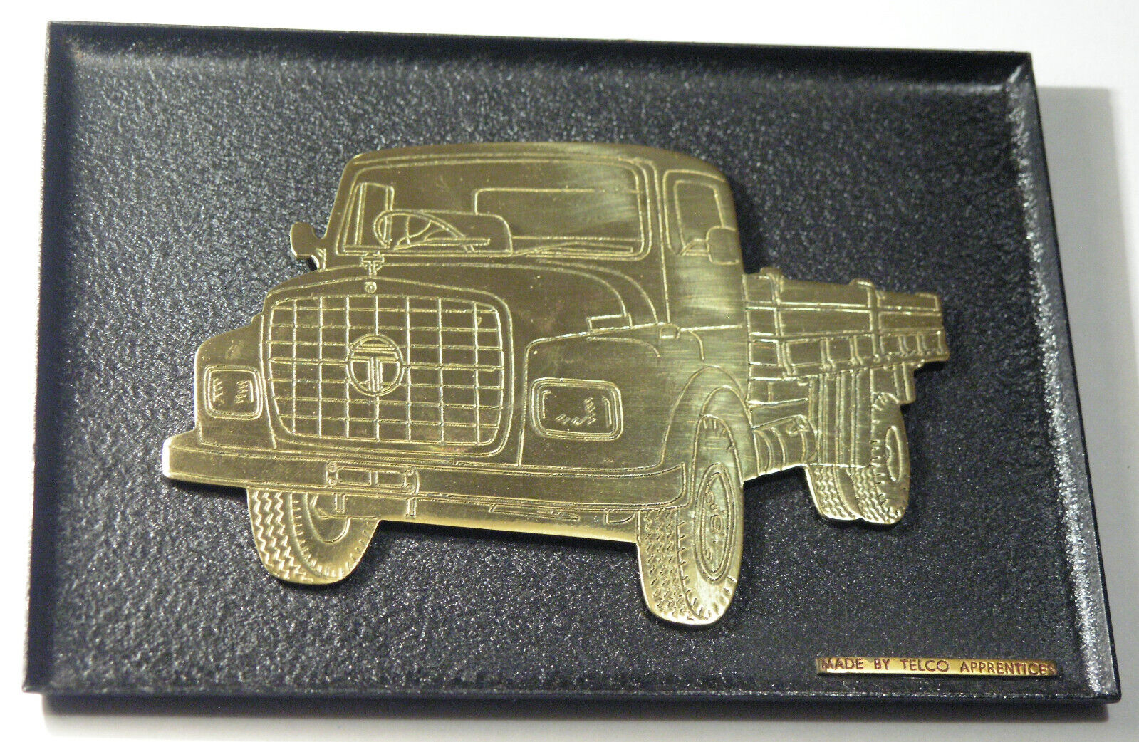 Vintage ,Tata Motors truck,metal tray made by TELCO apprentices 182x132x7mm