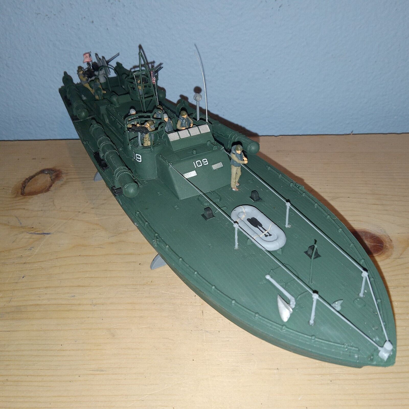 WW2 US NAVY Elco Motor Torpedo Boat PT 109 of 1942 scale model, built