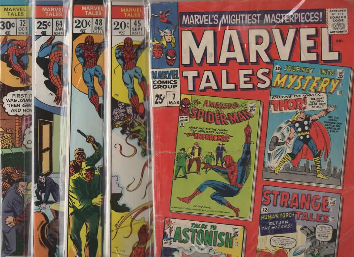 *Marvel Tales #7,#45, #48, #64, #72, #73, #77, #80-#85 ġ (1964-94, Marvel)