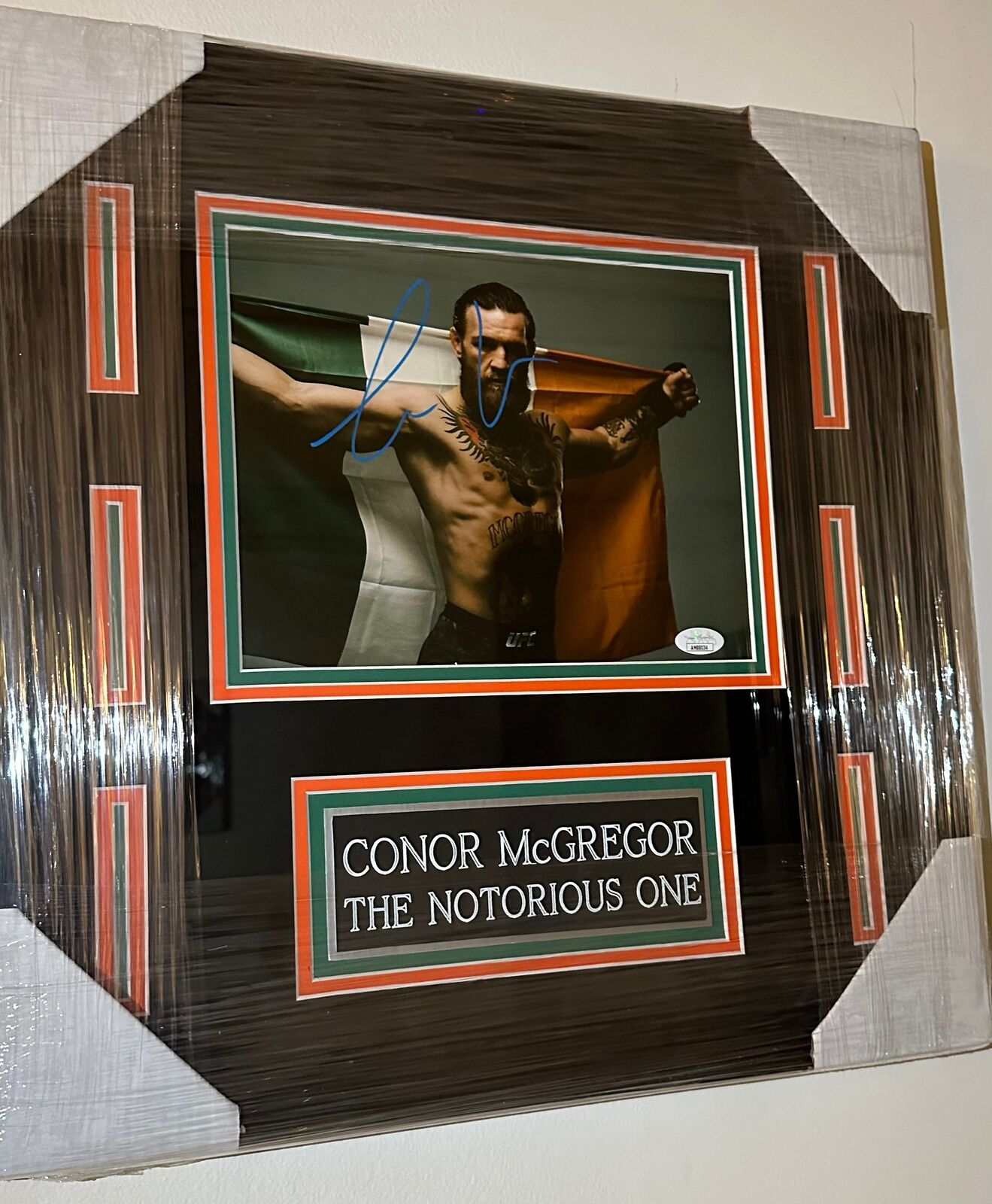 Connor McGregor Autographed Framed Photographed Authenticated by JSA