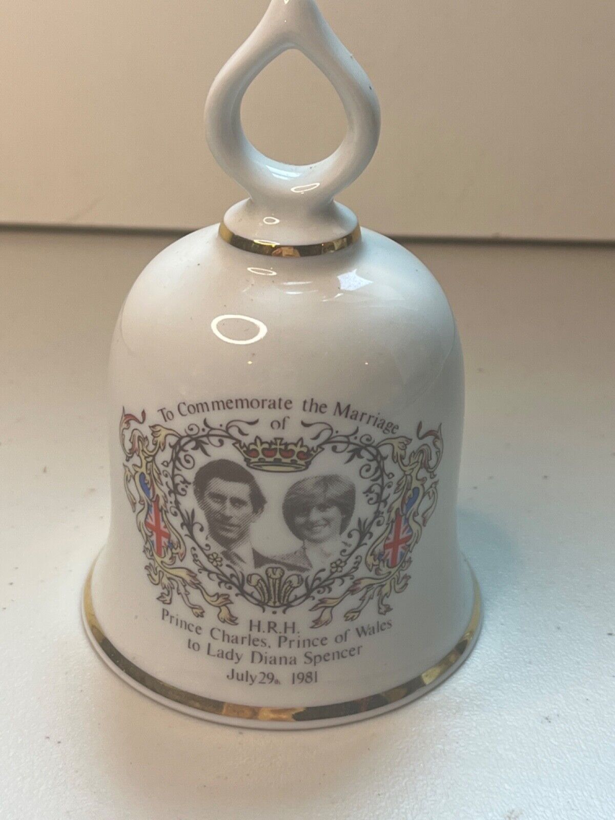 Princess Diana and Charles Wedding Bell, ASL collectible . used, good condition