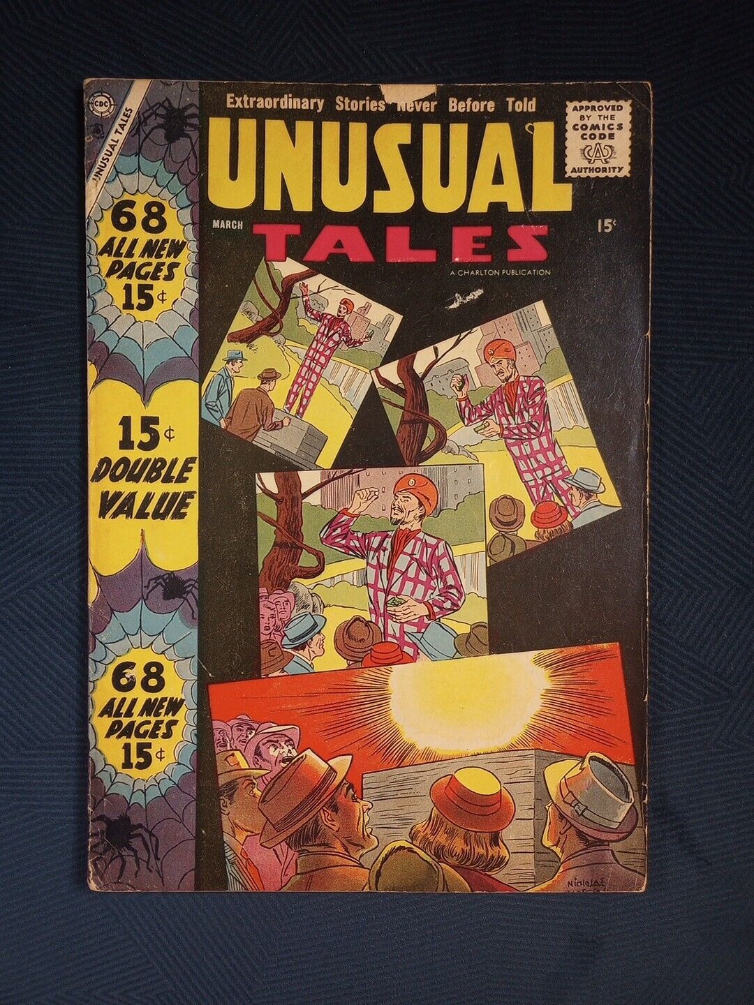 UNUSUAL TALES #11 (1958) VG/FN Giant 68 Pages - Early Steve Ditko - Rare HTF