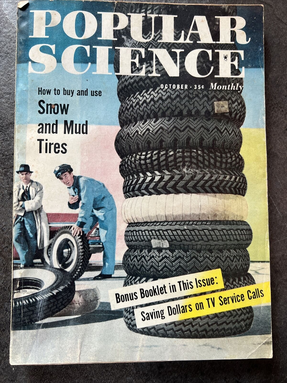 1957 OCTOBER POPULAR SCIENCE MAGAZINE - Bonus Booklet Issue