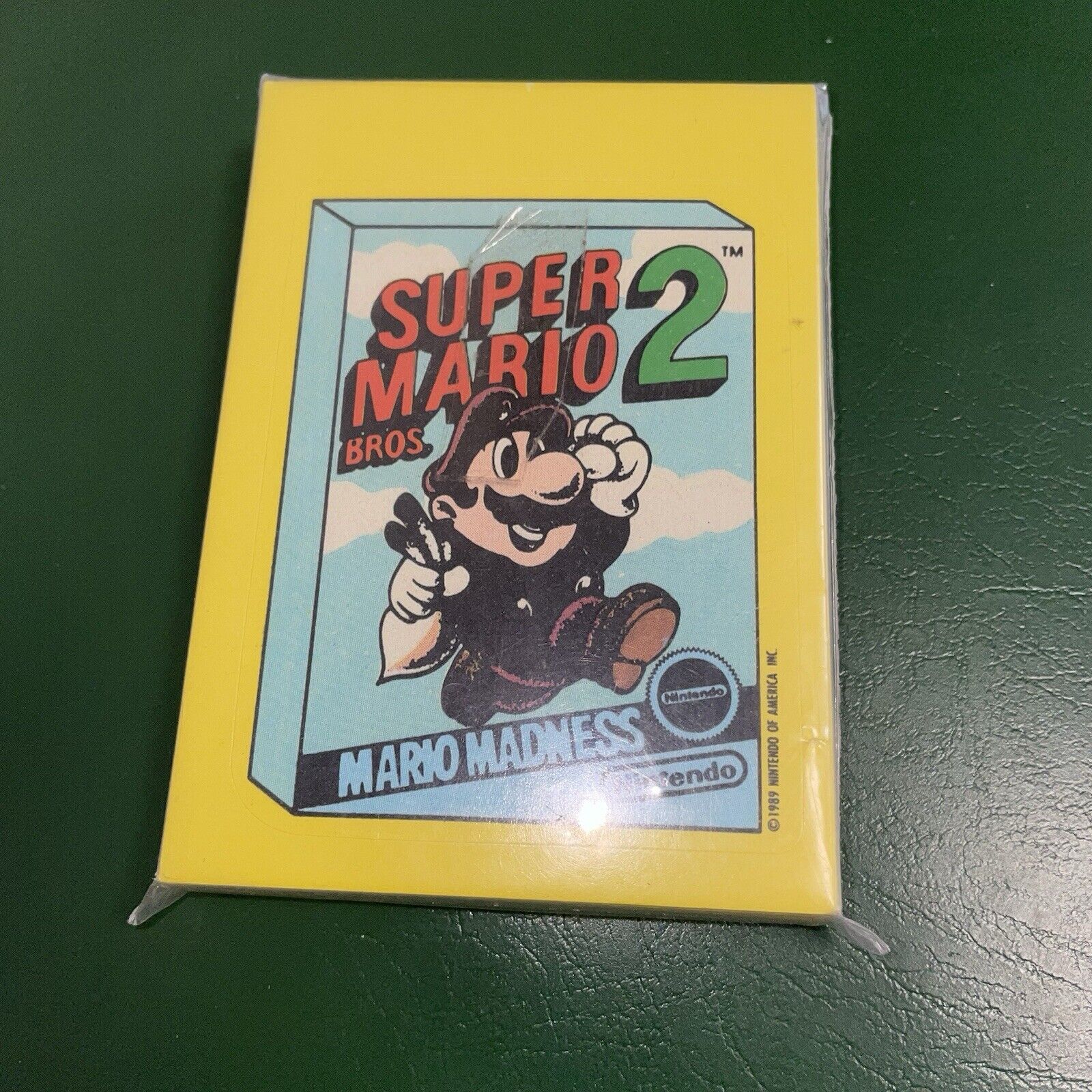 1989 Nintendo Super Mario 2 trading card / Sticker Set 33 Piece Unopened Mint