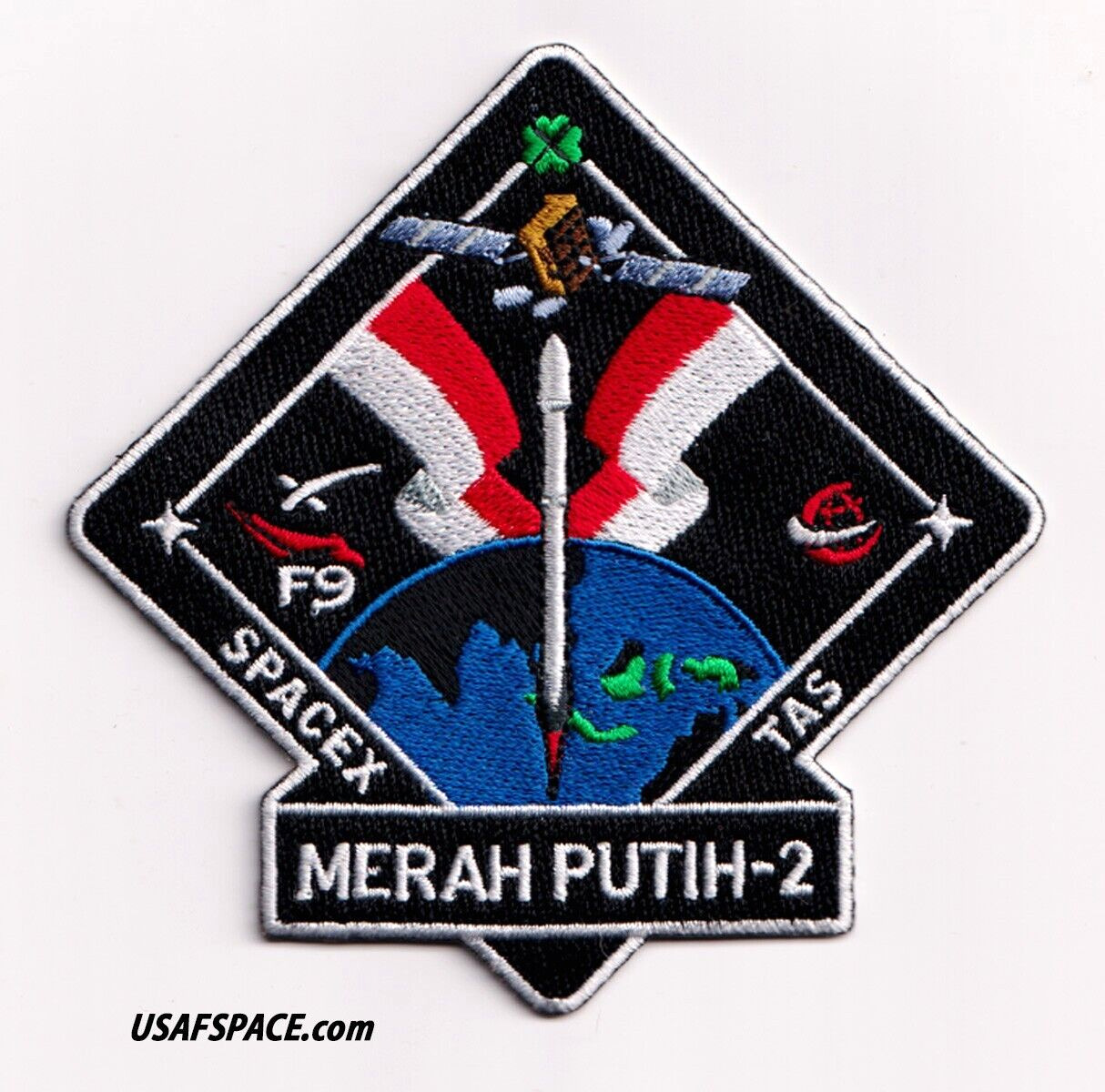Authentic MERAH PUTIH-2-SPACEX FALCON-9-Mission EMPLOYEE PATCH