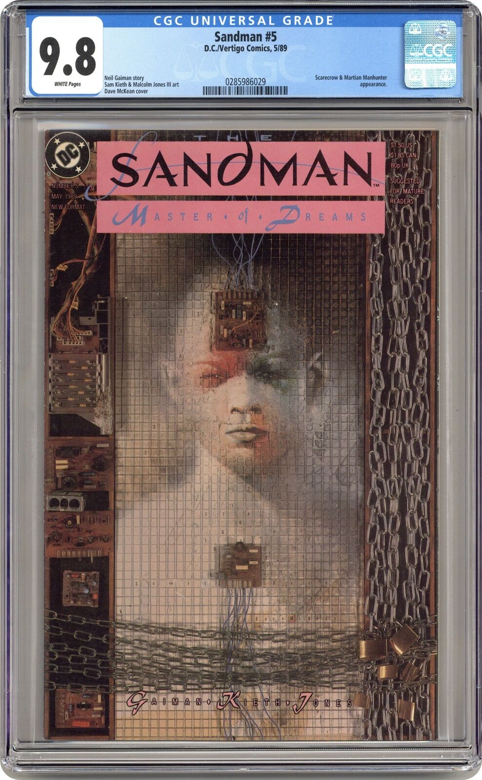Sandman #5 CGC 9.8 1989 0285986029