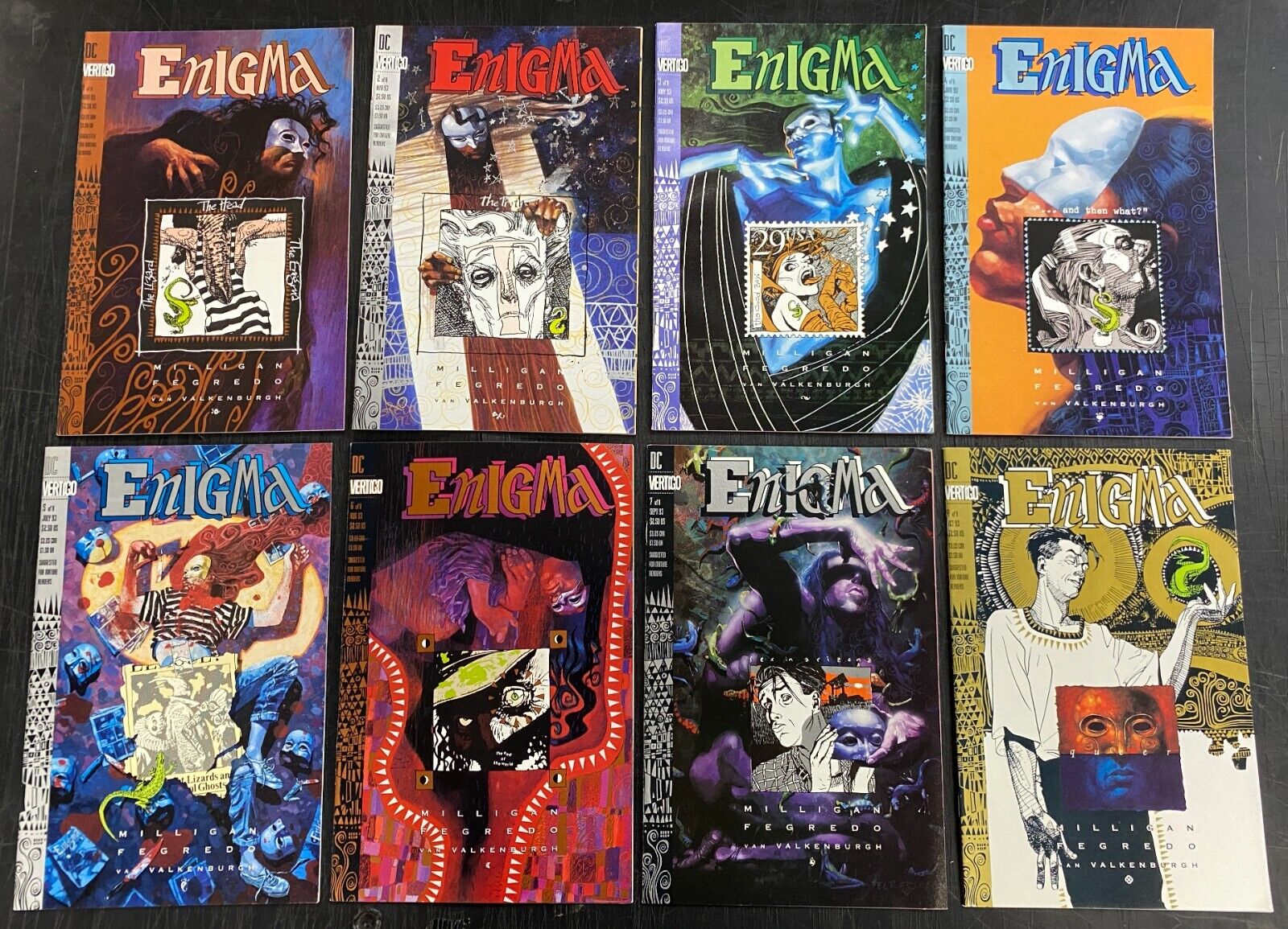 Enigma (1993) #\'s 1 2 3 4 5 6 7 8 Complete VF/NM Lot Peter Milligan Vertigo