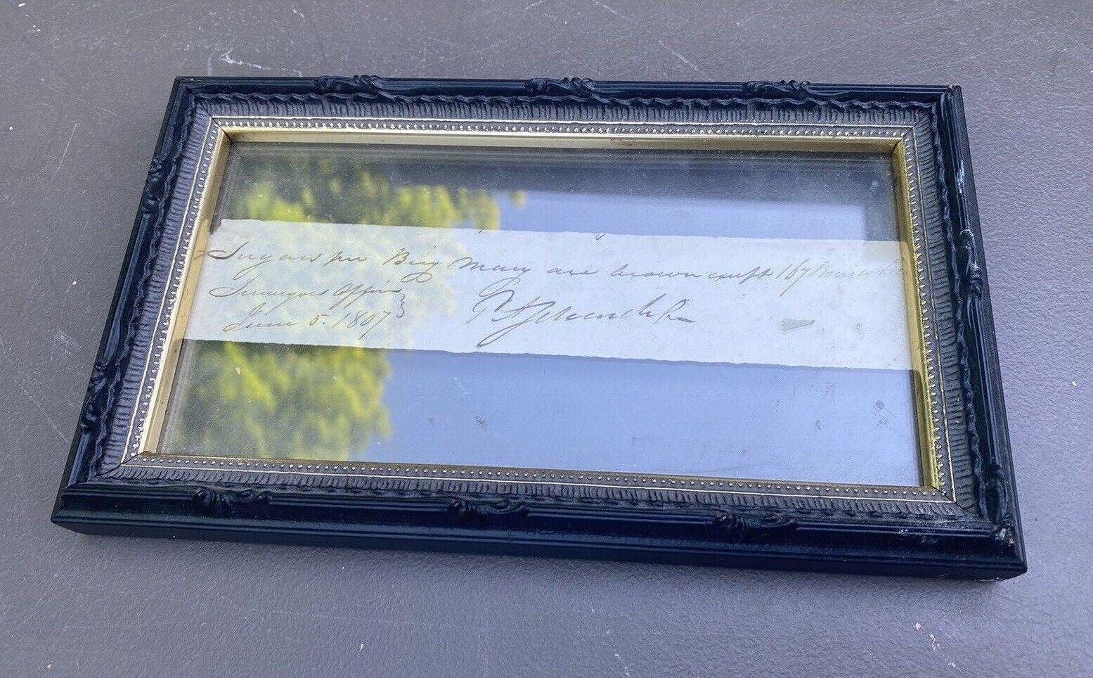 Signed Antique Document Fragment From 1807