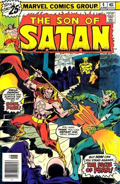 Son of Satan #4 VG 1976 Stock Image Low Grade