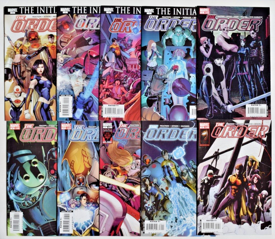 ORDER, THE (2007) 10 ISSUE COMPLETE SET #1-10 MARVEL COMICS