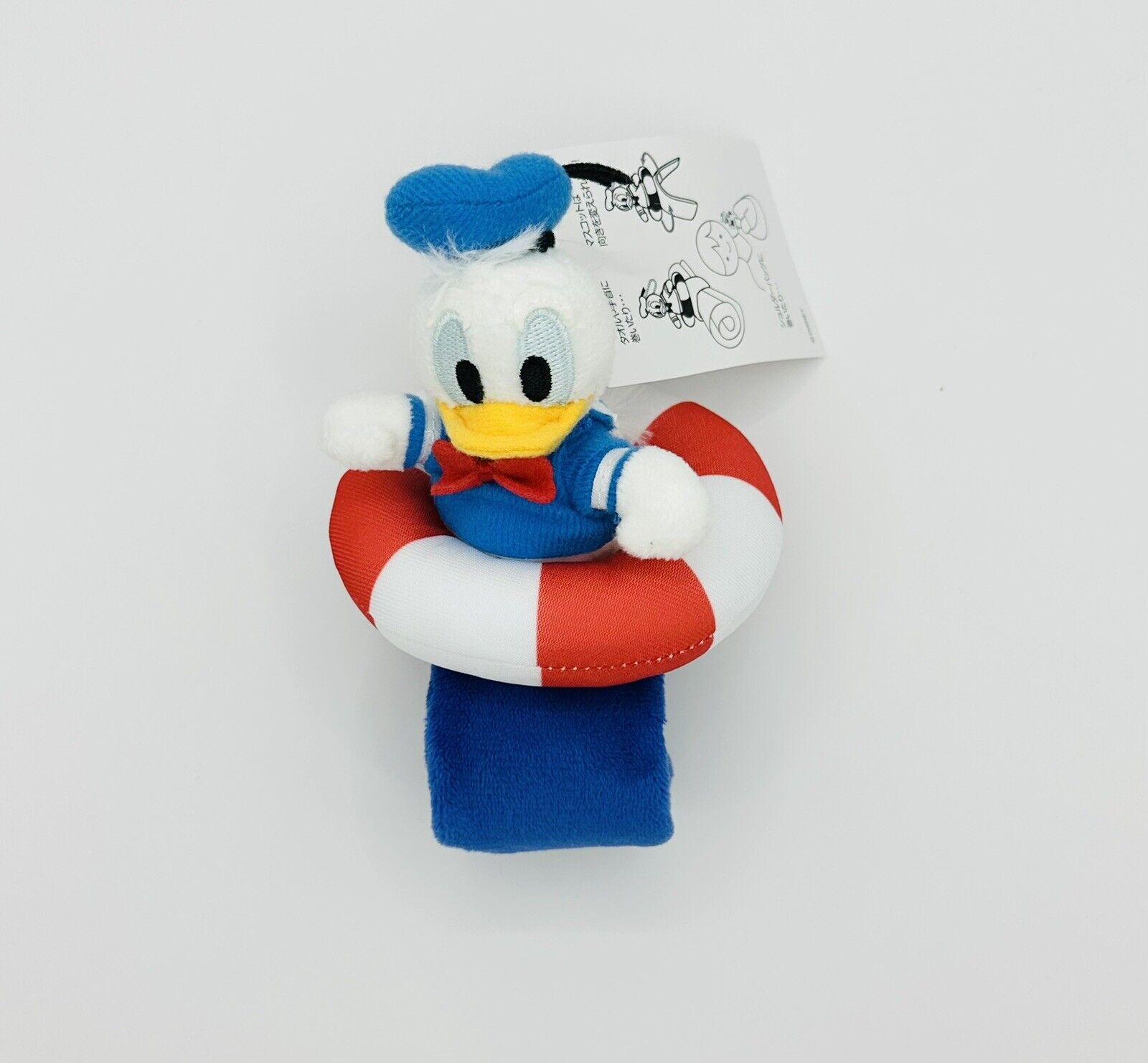 NEW Tokyo Disney Resort JAPAN Plush Badge Band Purse Strap Donald Duck Lifesaver