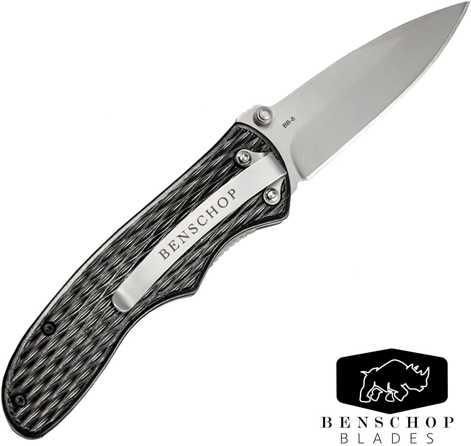 BENSCHOP BLADES Matt Black Stainless Steel 3” Blade SHARP POCKET KNIFE EDC USA