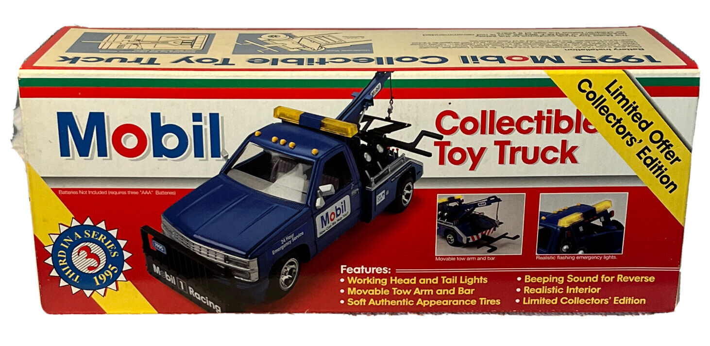Mobil Tow Truck 1995 Wrecker Toy 1:24 Scale Third Series Collectable Osterman
