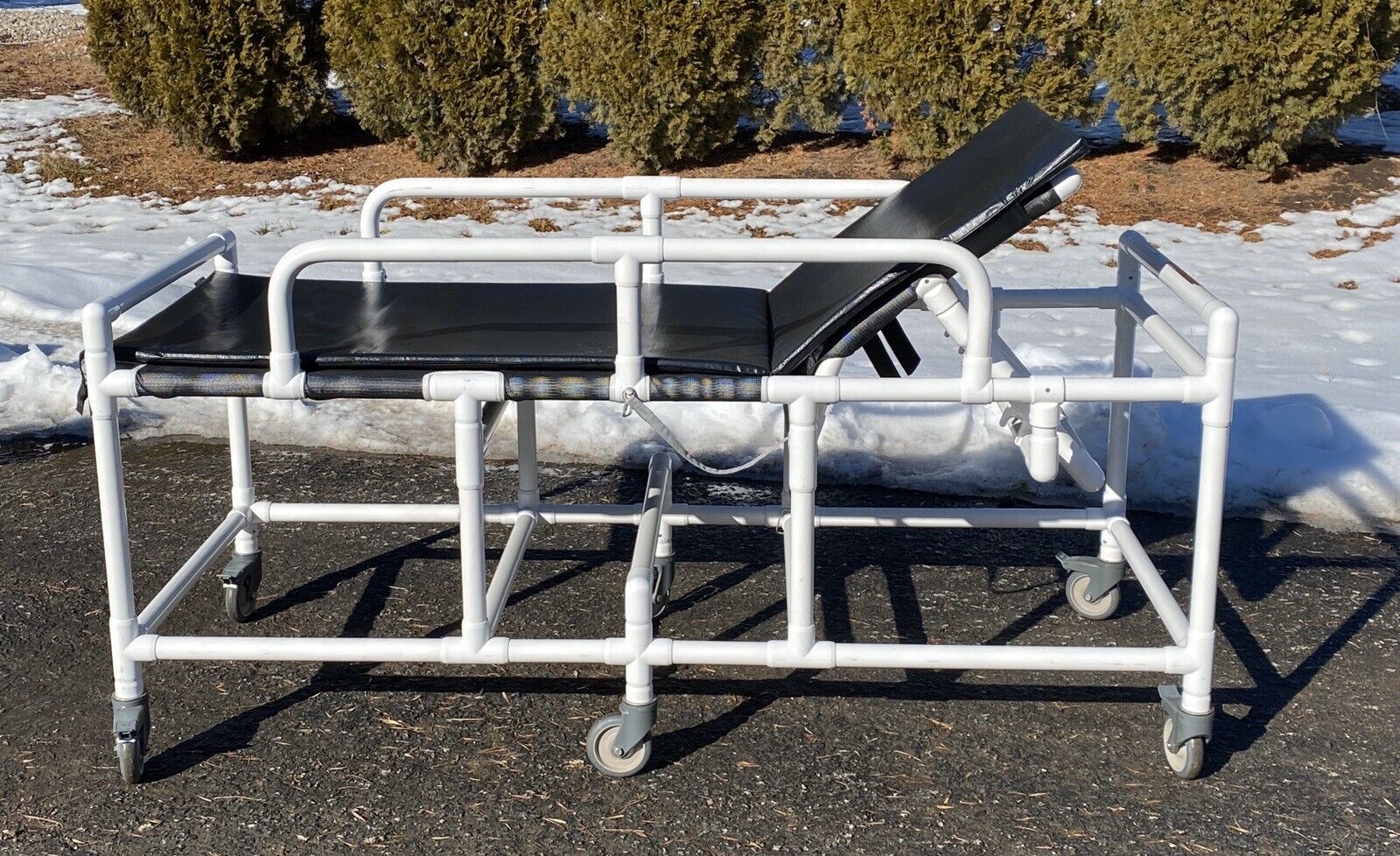MRI Safe PVC Stretcher Patient Cart With Pad