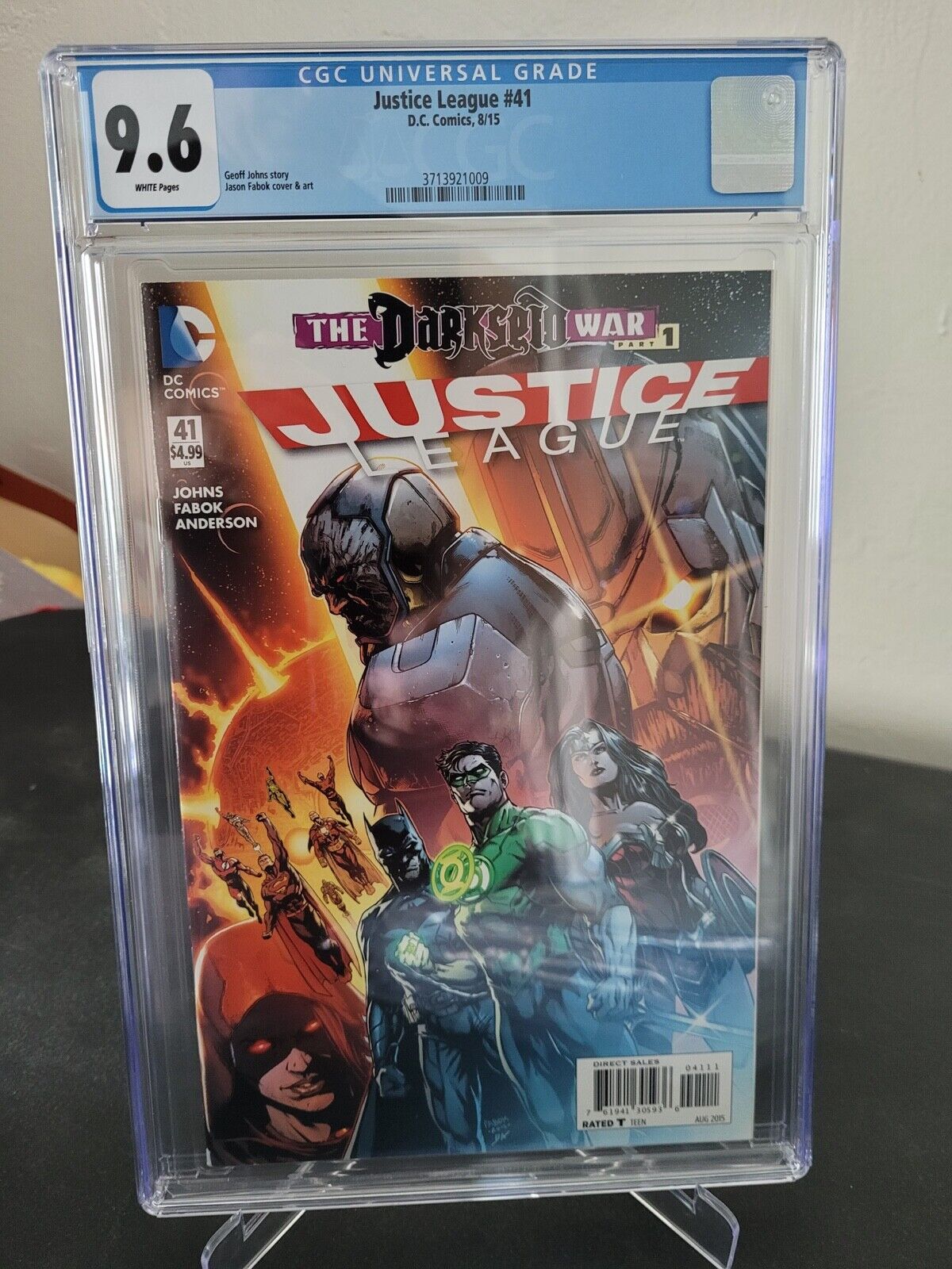 JUSTICE LEAGUE #41 CGC 9.6 GRADED DC 52 COMICS 1ST FULL APPEARANCE OF GRAIL
