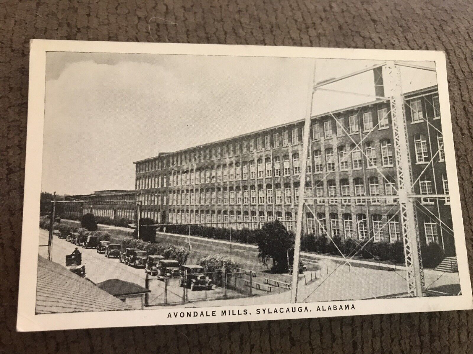 AL Sylacauga Alabama Avondale Mills Factory Talladega County Postcard