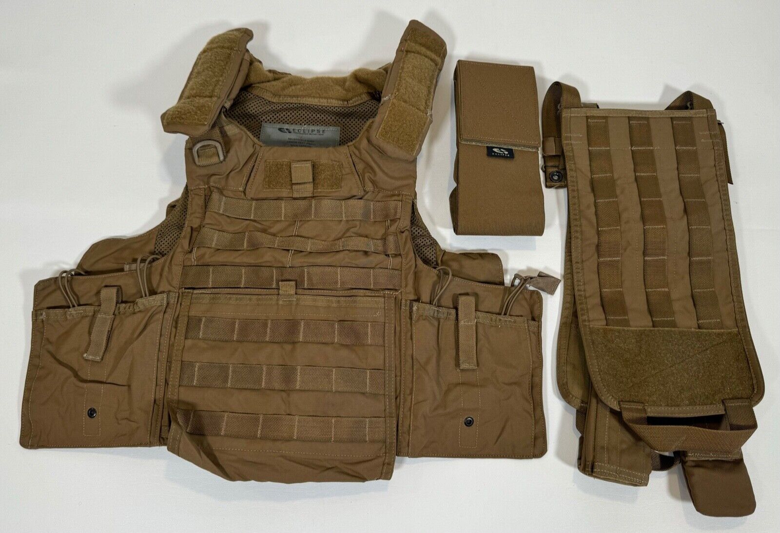 New BAE Systems Eclipse RBAV Releasable Plate Carrier Vest Khaki Size Small