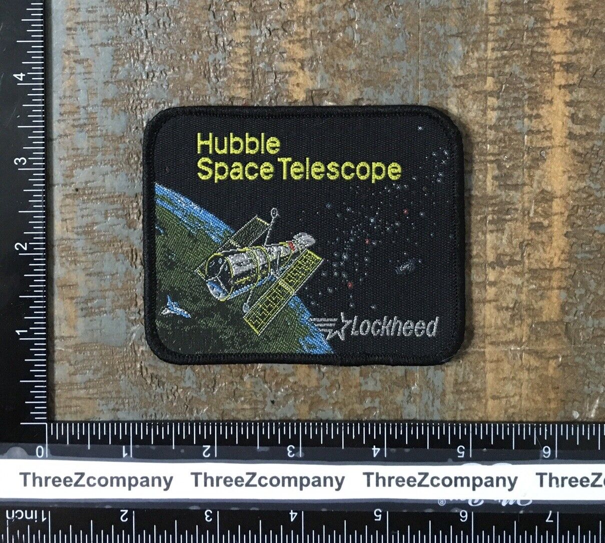 Vintage HUBBLE SPACE TELESCOPE Lockheed NASA Woven Sew-On Patch