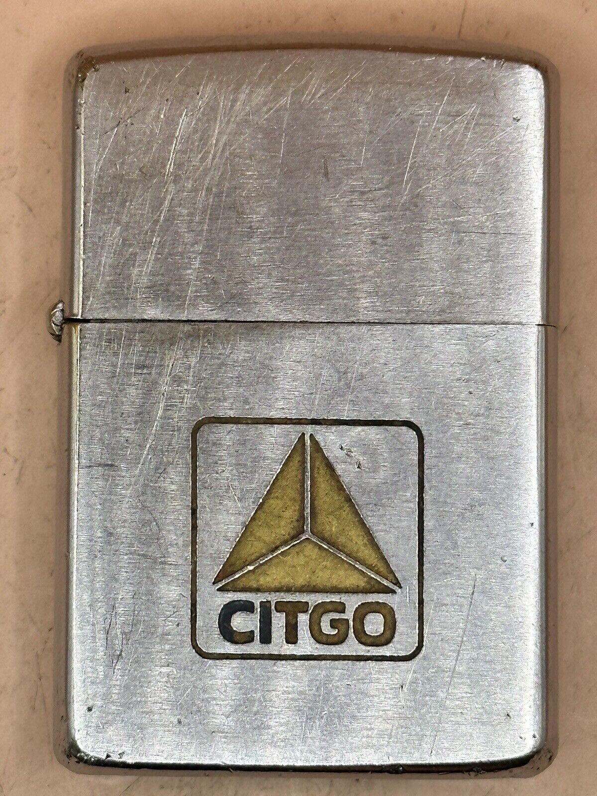 Vintage 1966 Citgo Gasoline Chrome Zippo Lighter