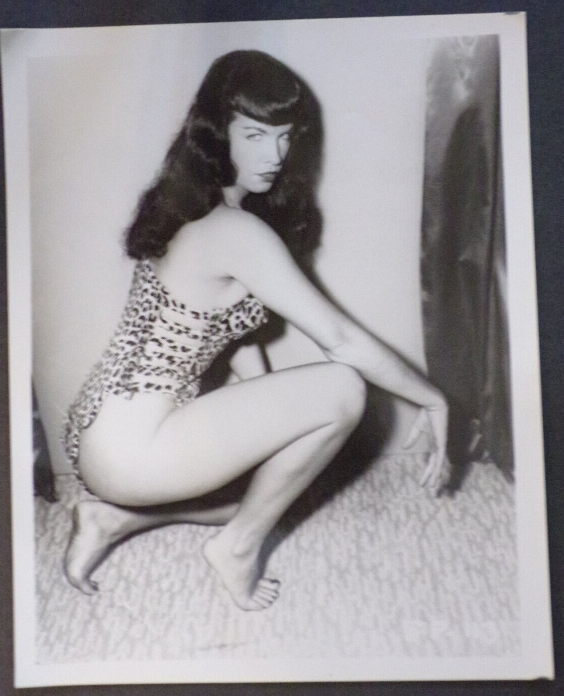 Betty Page photos, 2  8x10,  J96