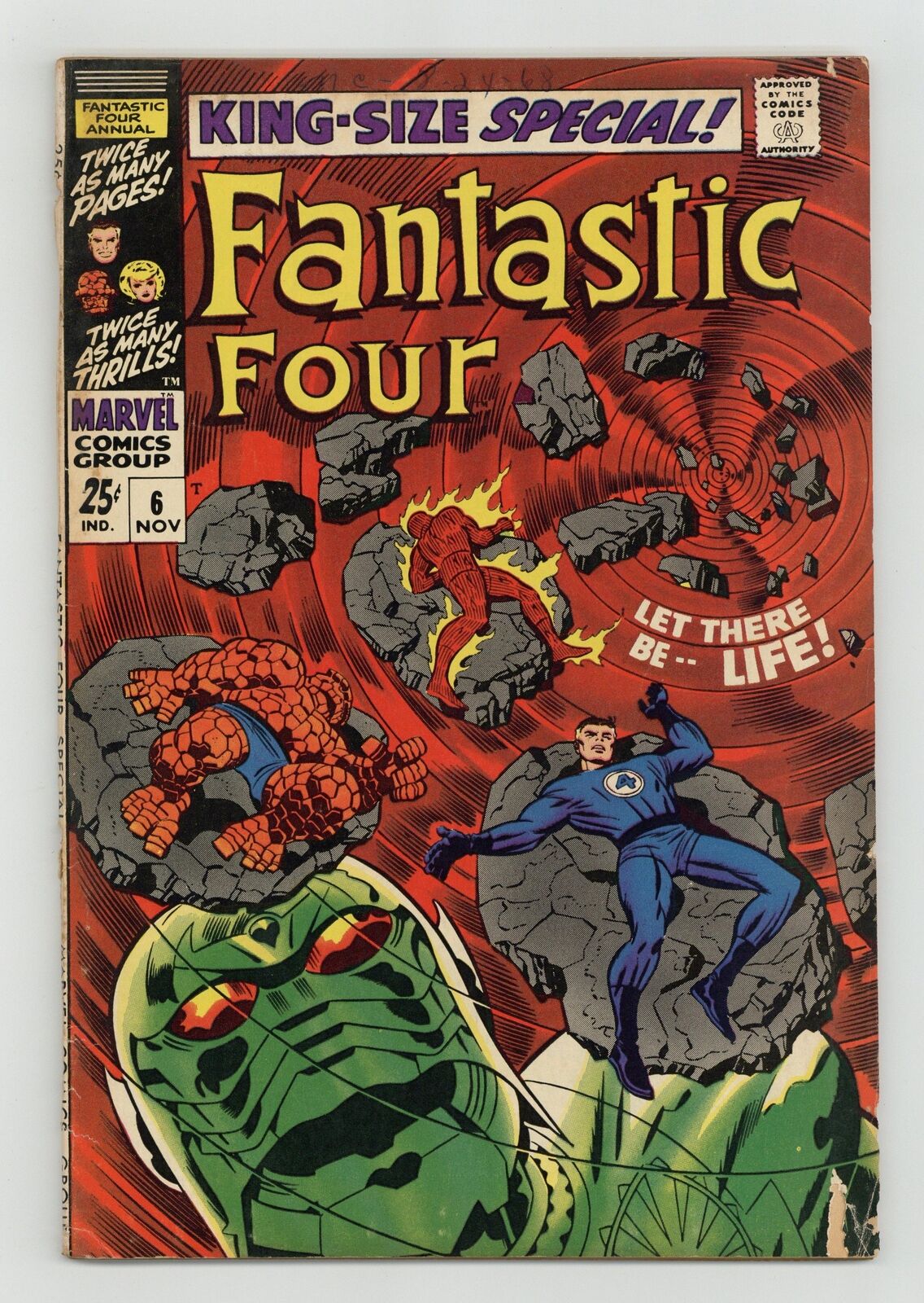 Fantastic Four Annual #6 VG 4.0 1968 1st app. Franklin Richards, Annihilus