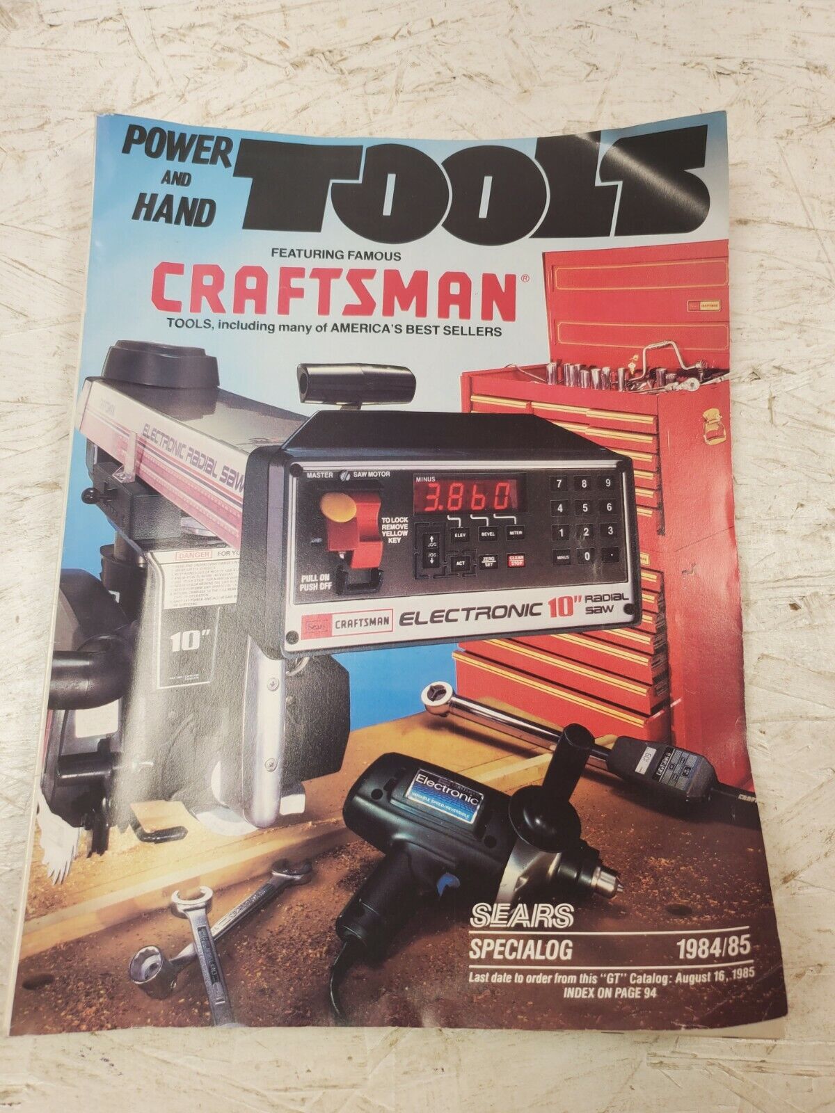 Sears Catalog Specialog 1984 / 85 Power and Hand Tools Retro Ads Pics (bb31)