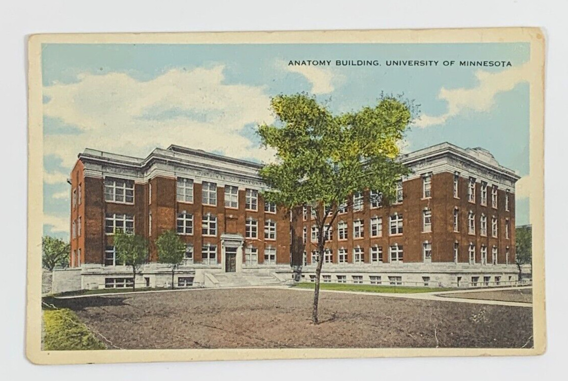 Anatomy Building University of Minnesota Postcard Dated 1916