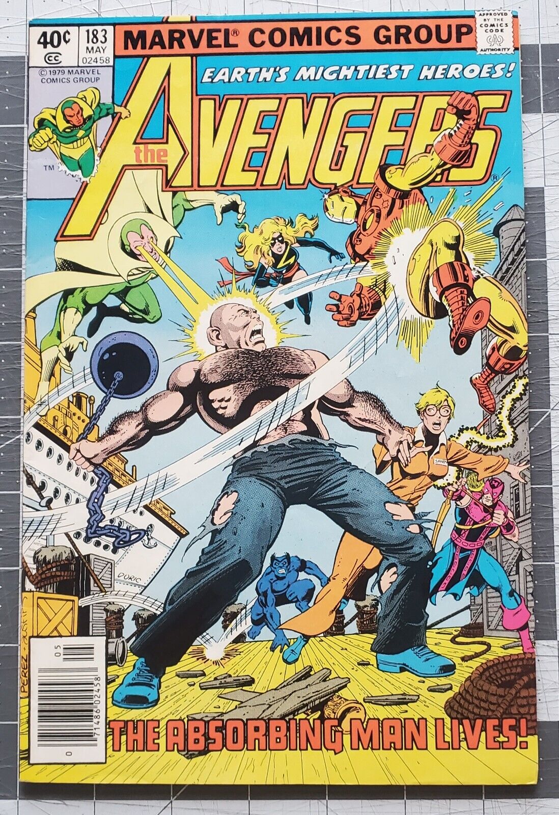 Avengers #183 (Marvel, 1979) Ms Marvel Carol Danvers Joins Team VF