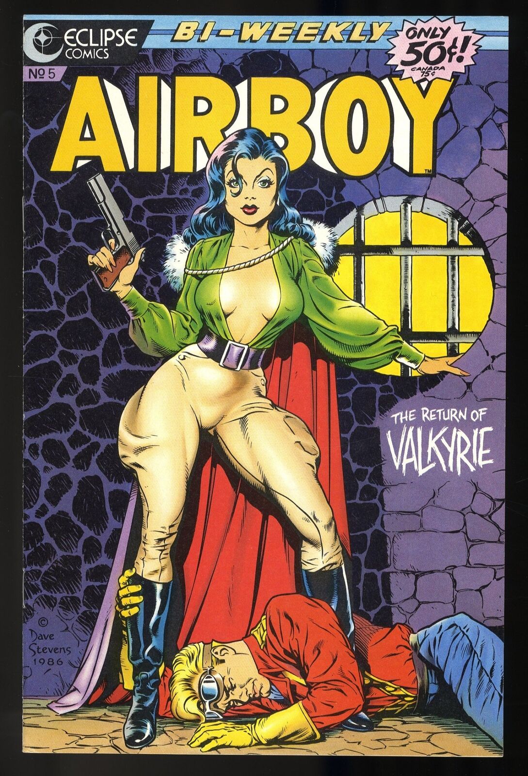 Airboy #5 NM- 9.2 Classic Dave Stevens Valkyrie GGA Cover Eclipse