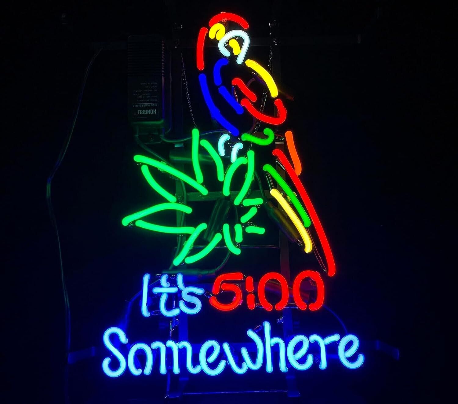 5 O\'CLOCK SOMEWHERE weed NEON Light Sign 15\