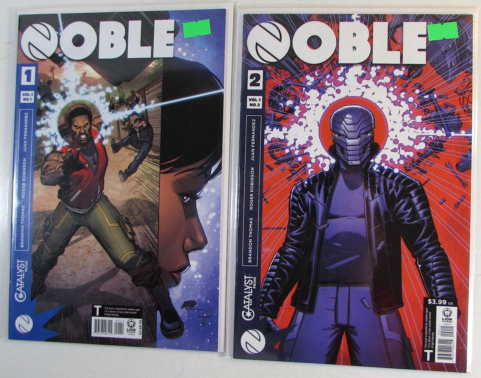 Noble Catalyst Prime Lot of 2 #1,2 Lion Forge (2017) NM 1st Print Comic Books