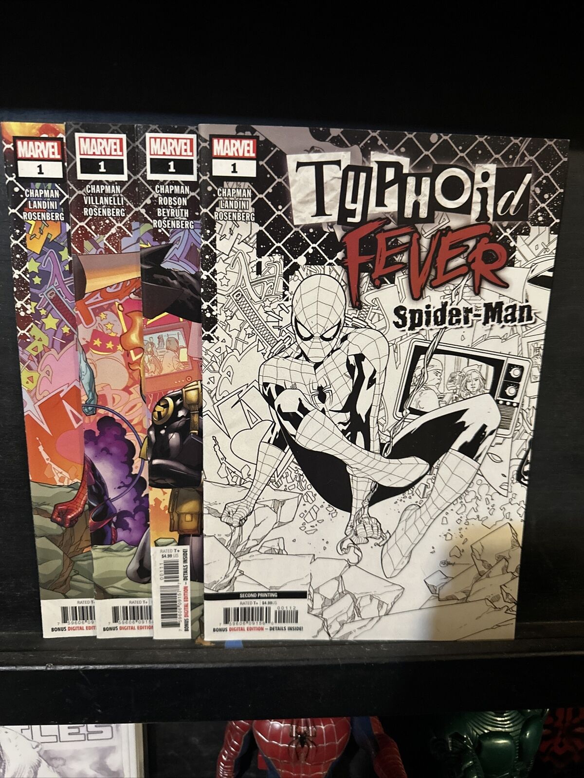 Typhoid Fever ('18) mini Spider-Man, X-Men, Iron Fist Marvel Comics 1 lot nm 4