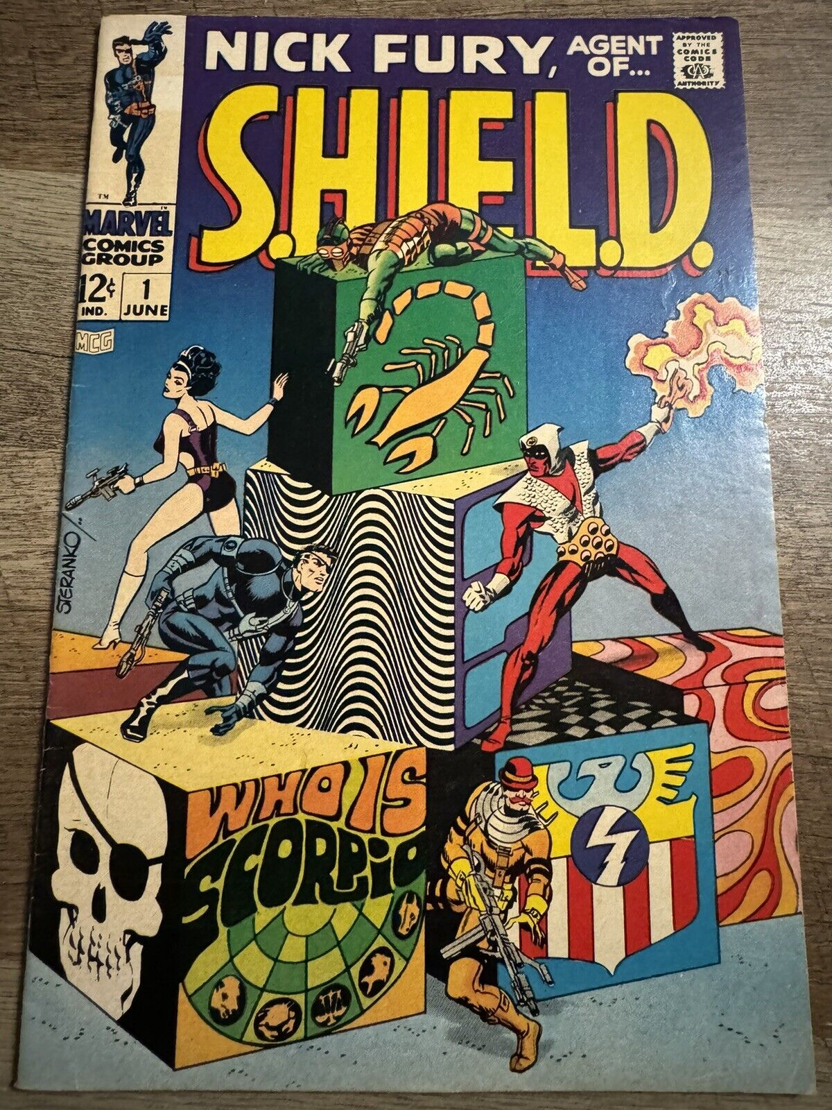 Nick Fury, Agent of SHIELD #1 1968 (FN 6.0) Amazing Steranko Cover Raw Not CGC