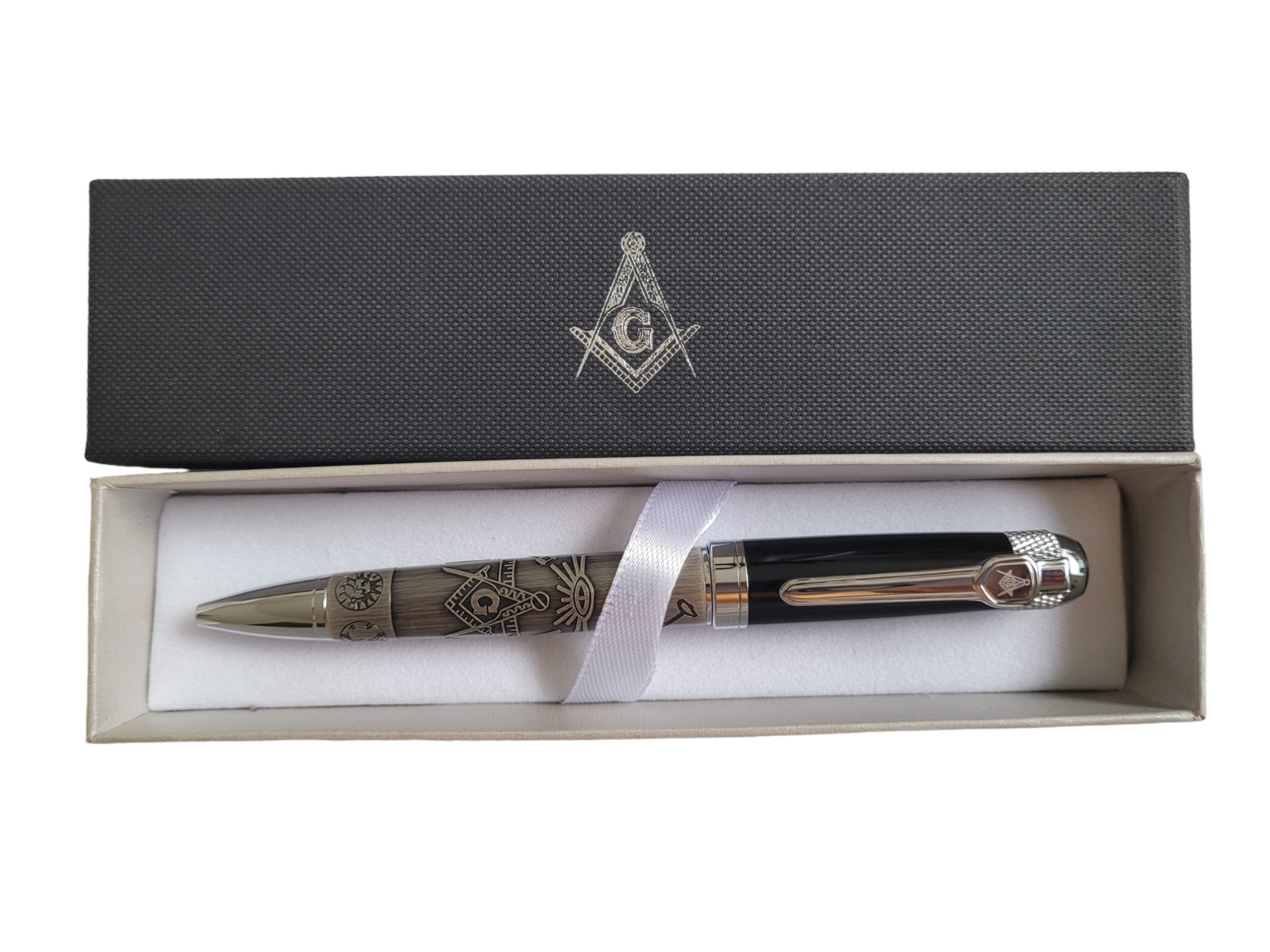 Masonic High Quality Ballpoint Pen Heavy Weight Mason Freemason Pen W/ Gift Box
