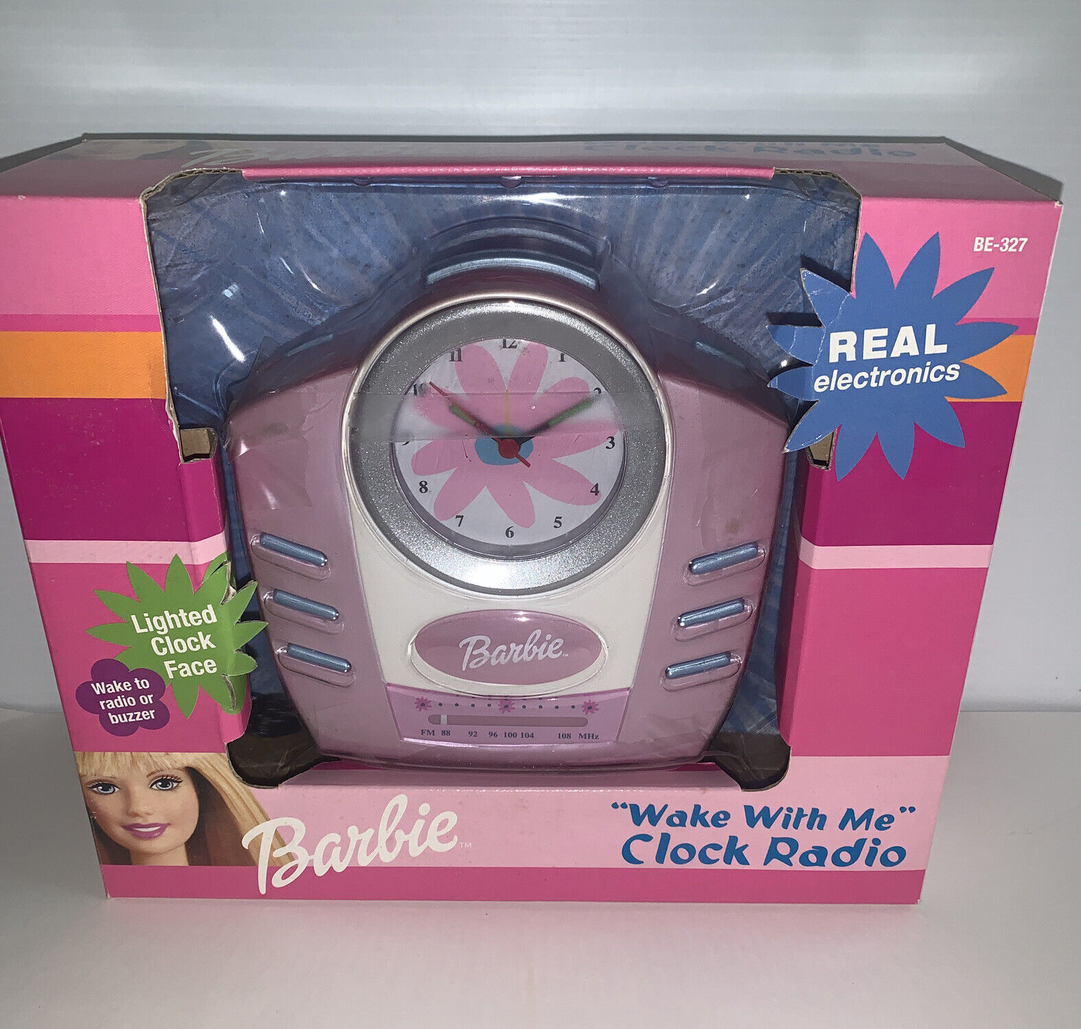 Barbie Alarm Clock Radio Wake With Me 2001 New Sealed Box