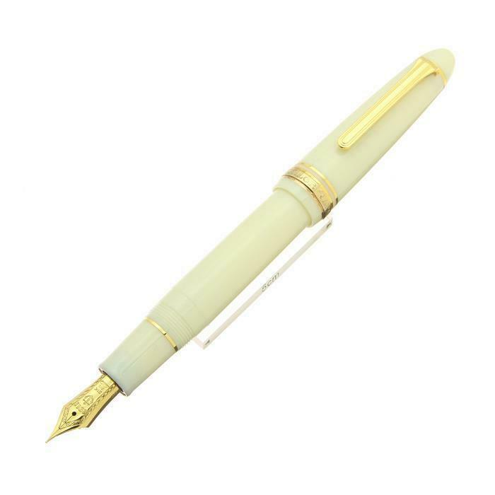 Sailor 1911 Gold Profit Large 21K Fountain Pen White Medium Fine Nib 11-2021-310