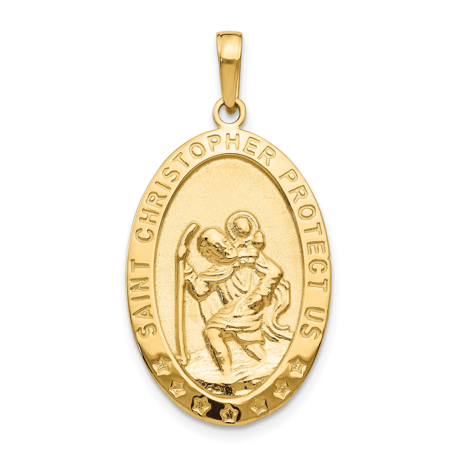 14k Saint Christopher Medal Pendant M1479