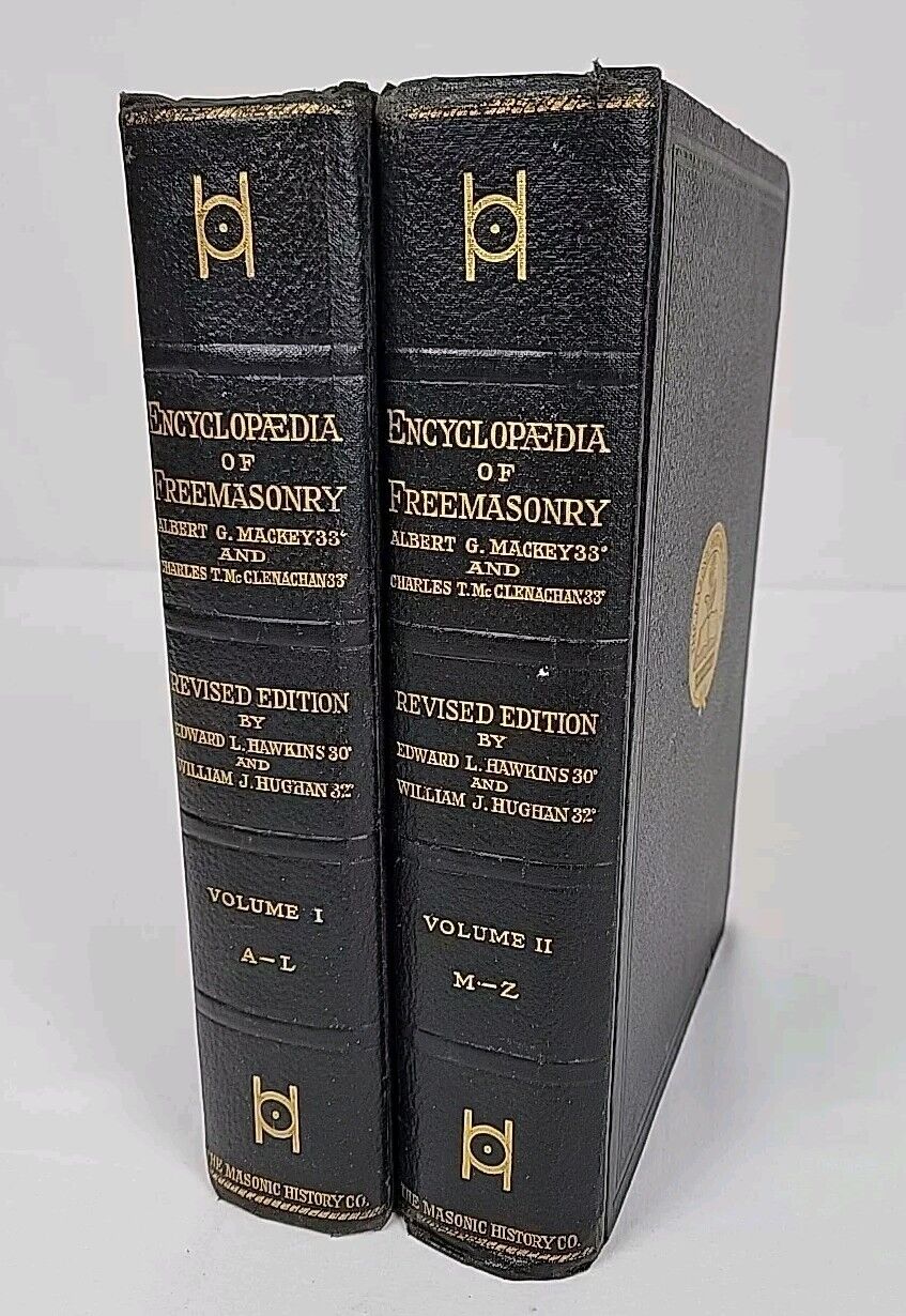 1917 Encyclopedia Of Freemasonry Revised Edition Mackey Hawkins Volumes 1 & 2