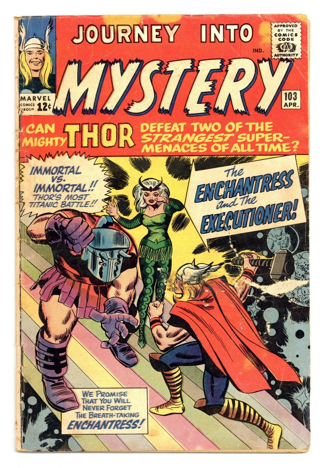 Thor Journey Into Mystery #103 GD 2.0 1964 1st app. Enchantress, Executioner
