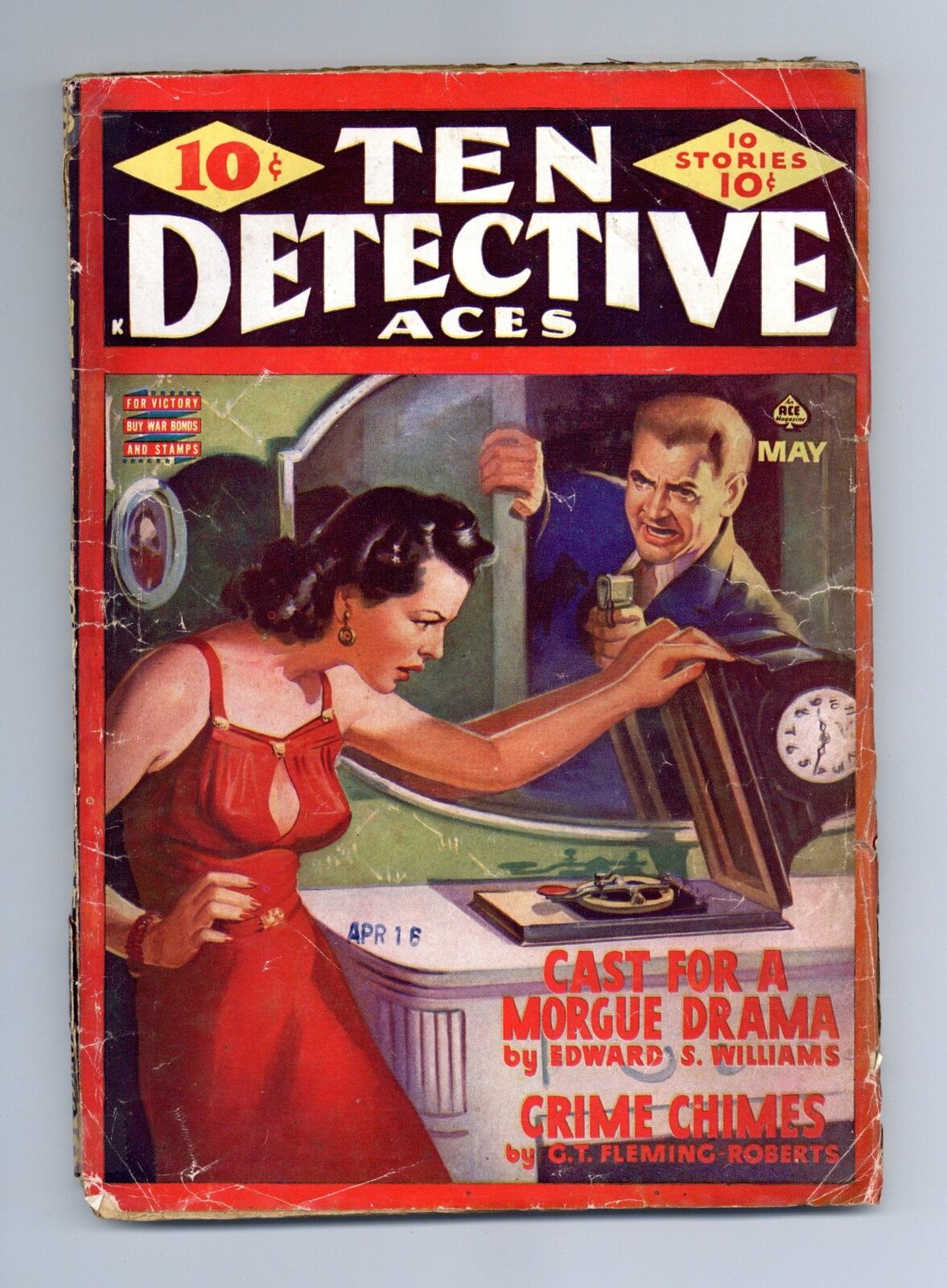 Ten Detective Aces Pulp May 1943 Vol. 47 #3 GD
