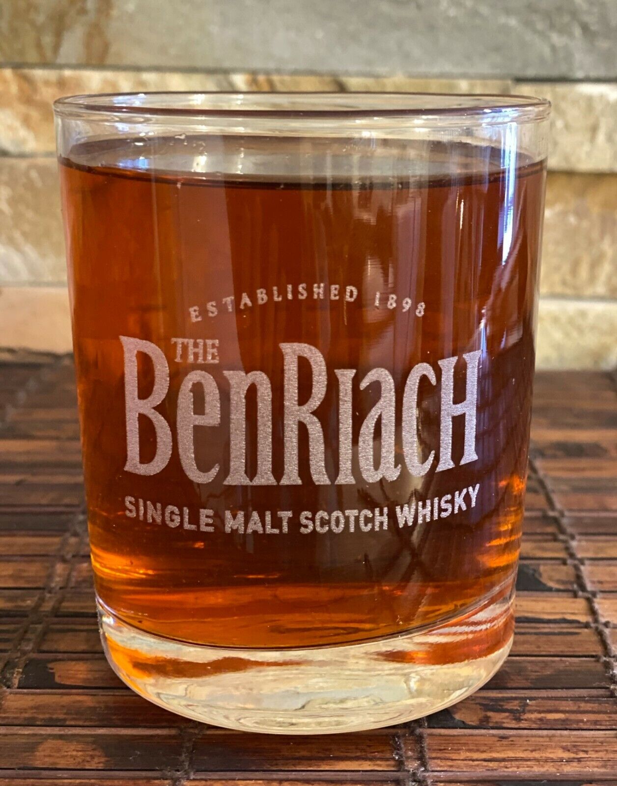 THE BENRIACH Collectible Whiskey Glass 8 Oz