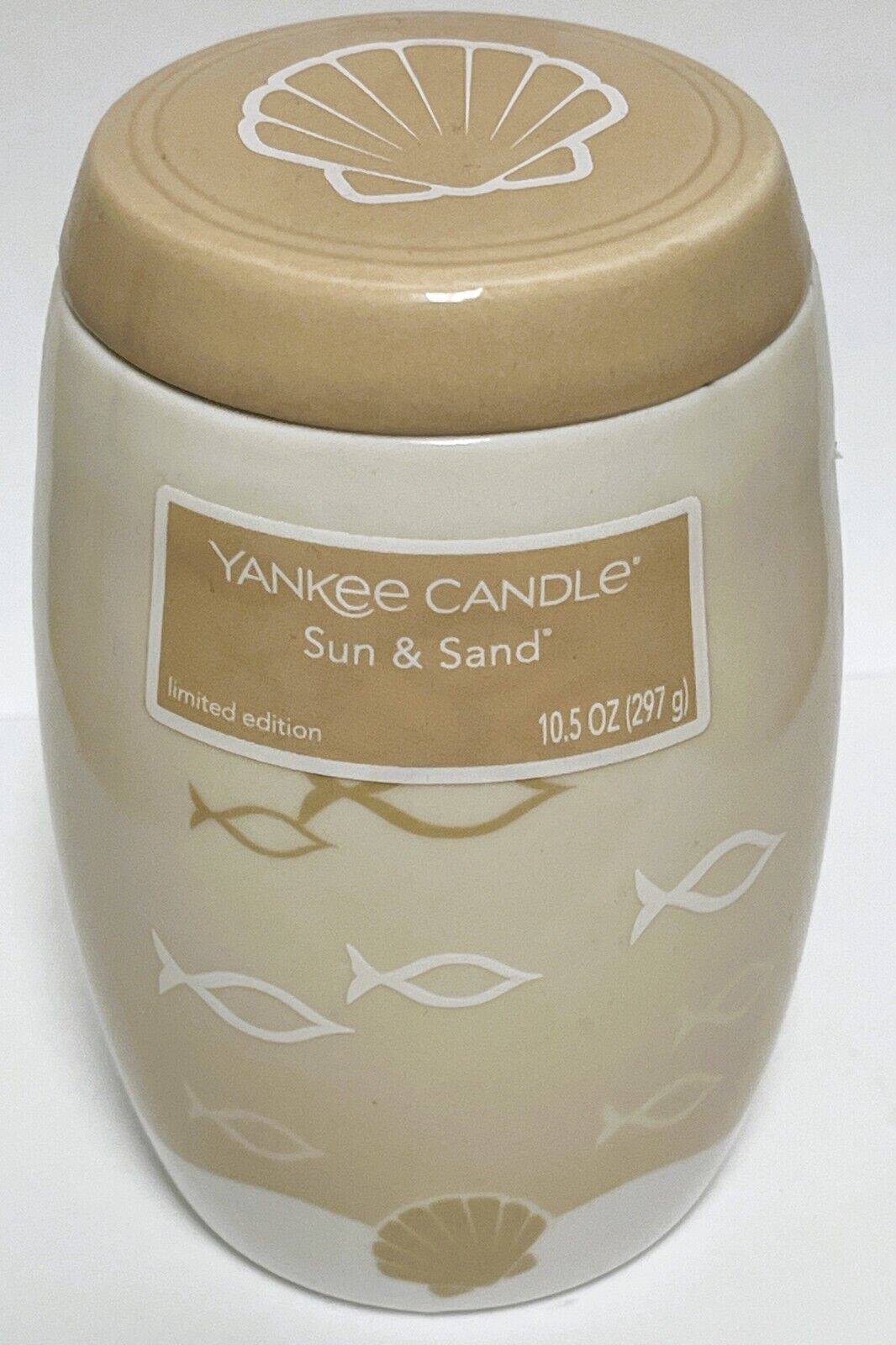 Yankee Candle Sun & Sand Ceramic Tumbler 10.5 oz NEW 1538592 HTF