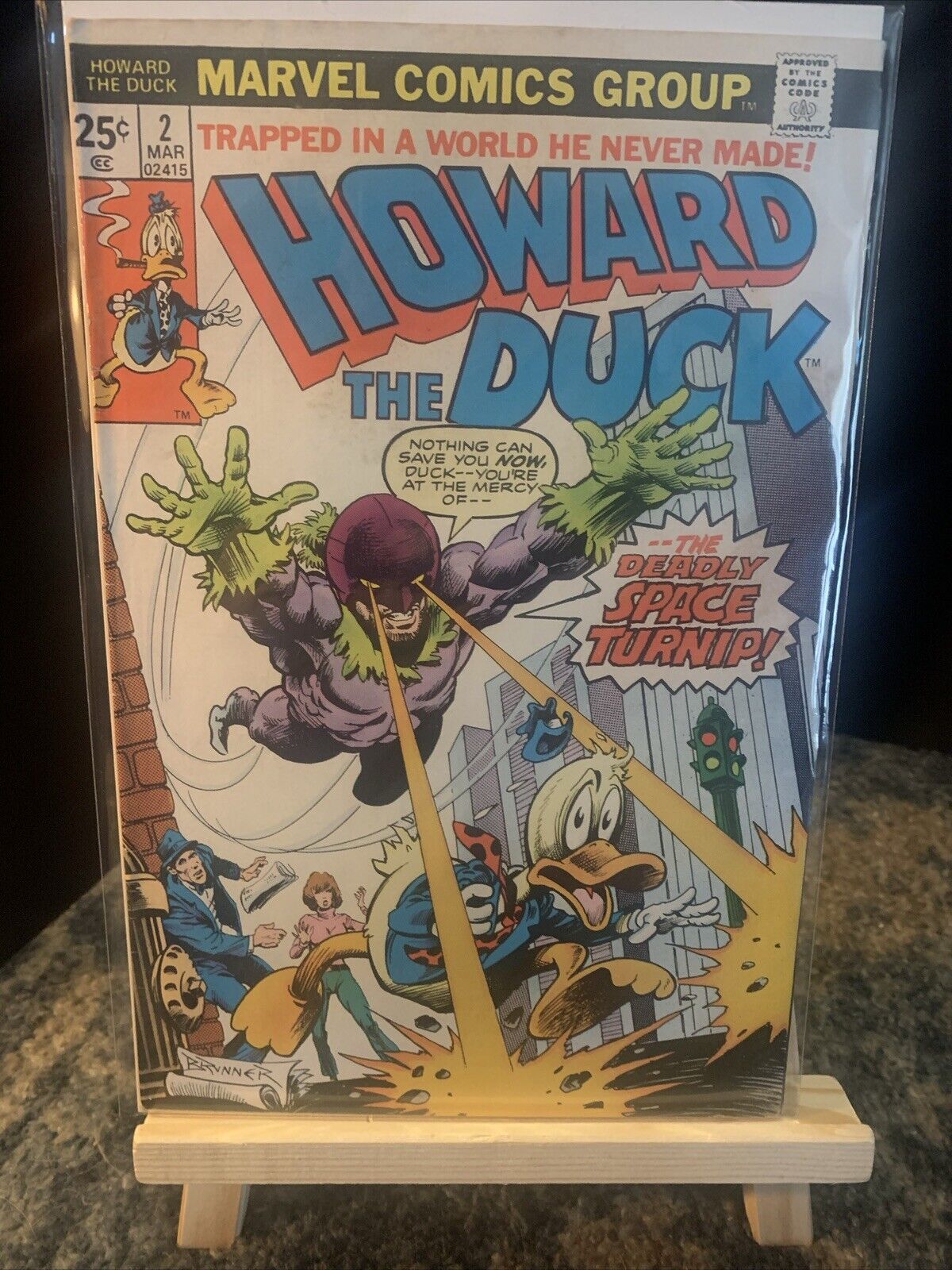 Howard The Duck #2 Brunner Cover & Art Marvel Comics March 1976, VTG, Nostalgia