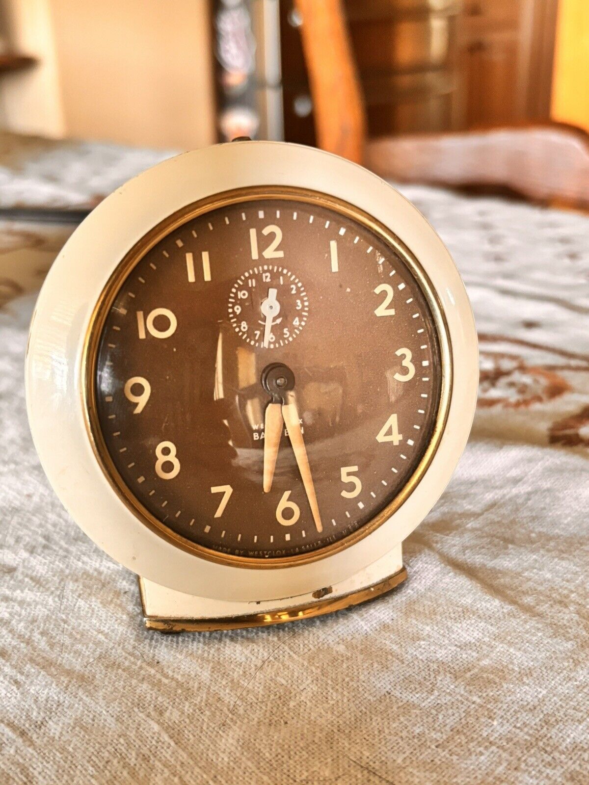 Vintage Westclox Baby Ben Deluxe Small Alarm Desk Clock USA
