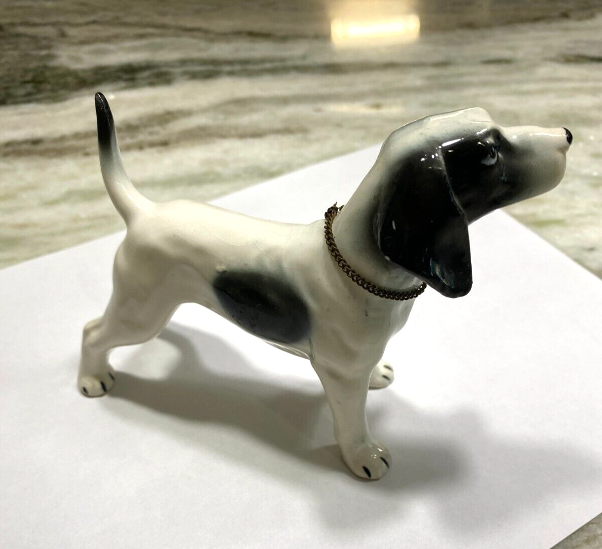 Rare Vintage Japan Porcelain Figurine Dog Pointer in good condition